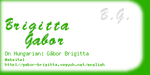 brigitta gabor business card